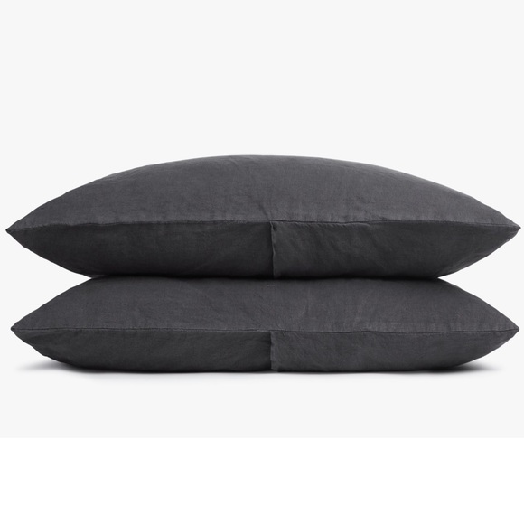 Parachute King linen duvet cover and King Pillow Case Set-Coal - Picture 2 of 6